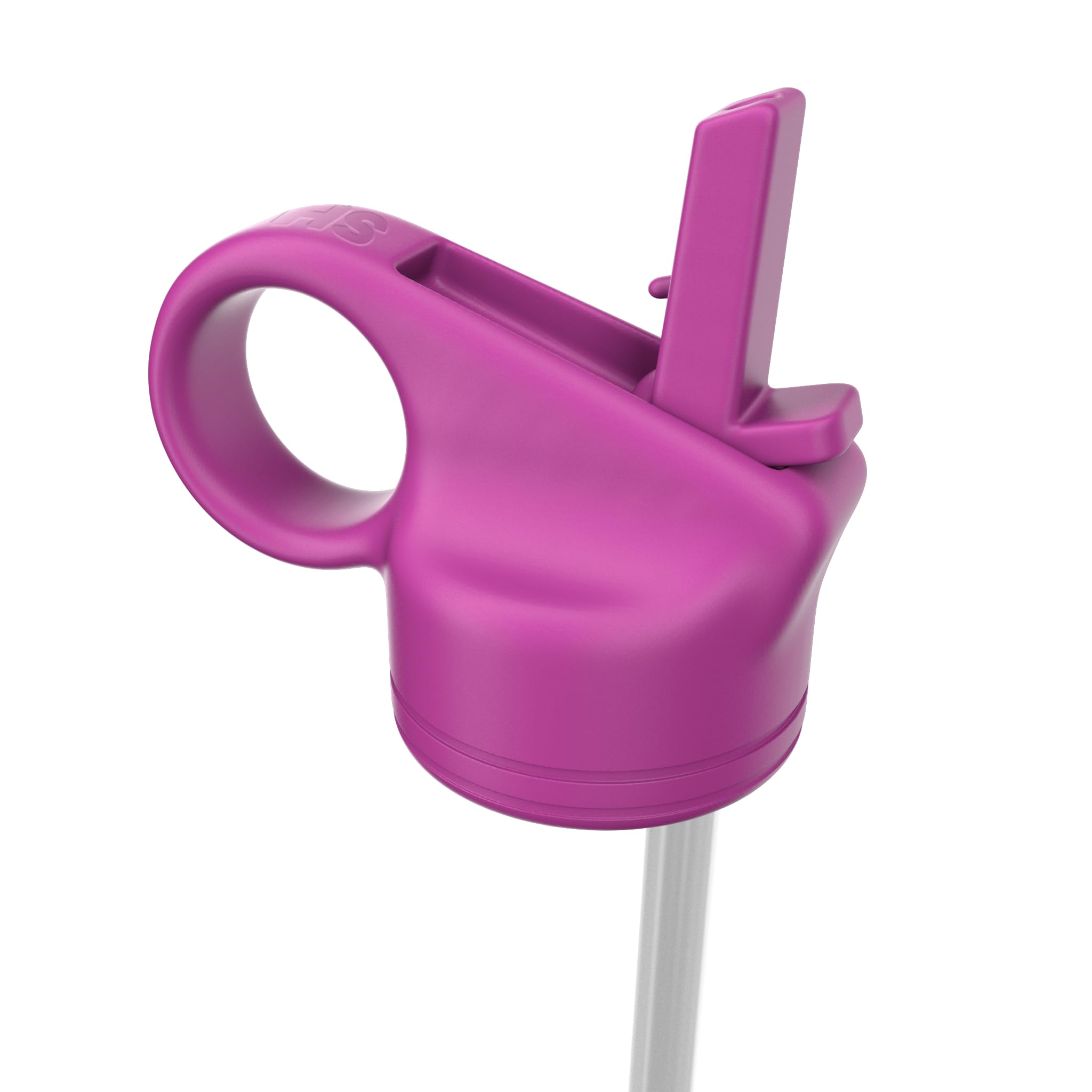 SHO Reusable Straw Lid for SHO Bottle - 260ml, 375ml & 500ml - BPA Free (Hot Pink, 500ml) — image 1