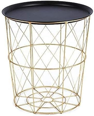 Mini Coffee Table Simple Modern Wrought Iron Dirty Hamper Basket Sofa Side Table Night Stand Corner Table Size Large Amazon Co Uk Kitchen Home