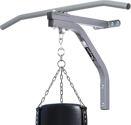 hanging punching bag from pull up bar