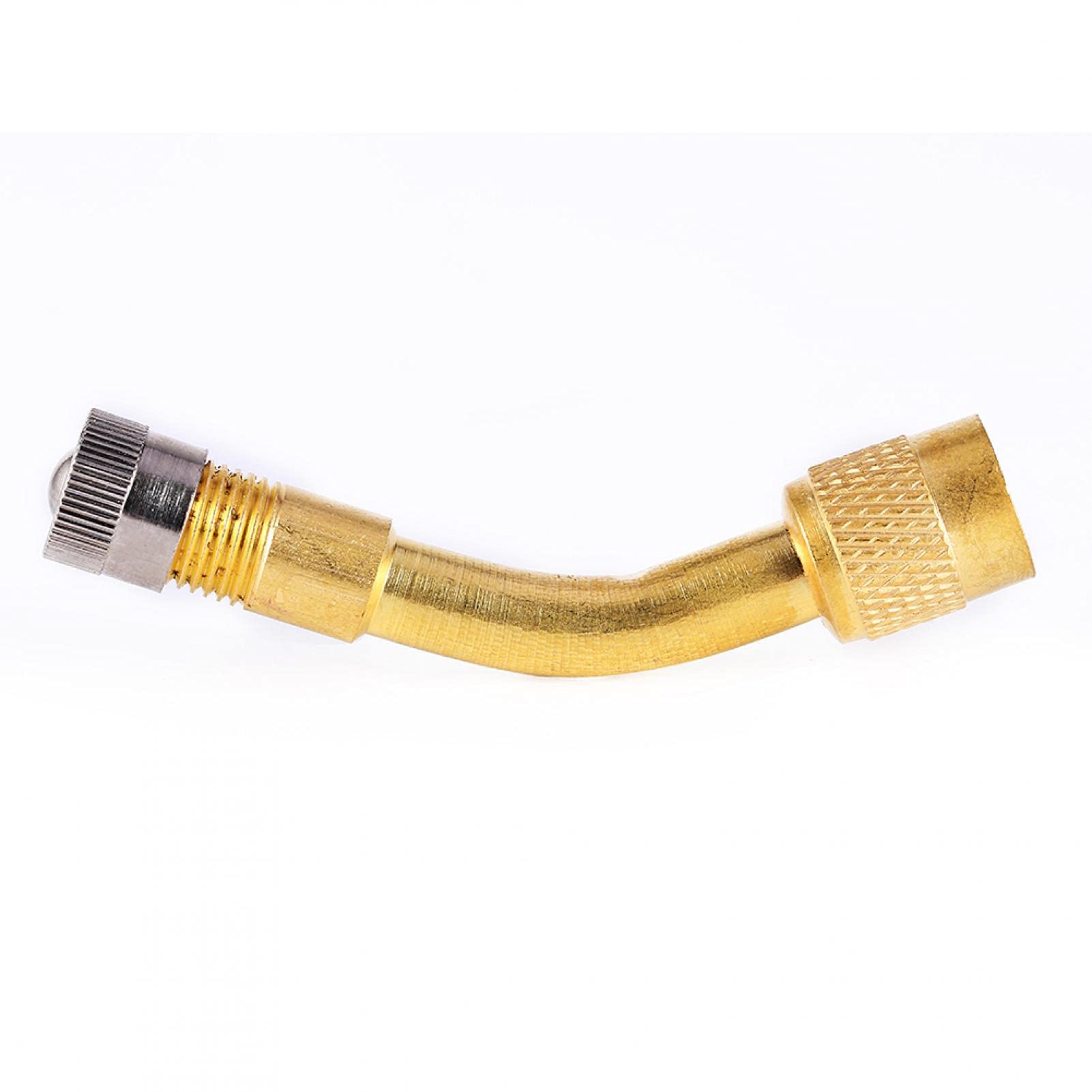 Qiilu QL14600 Tyre Valve Extension Adaptor, 1x 135 Degree Angle Tyre Valve Extension Adaptor Motor Bike Car Truck Auto