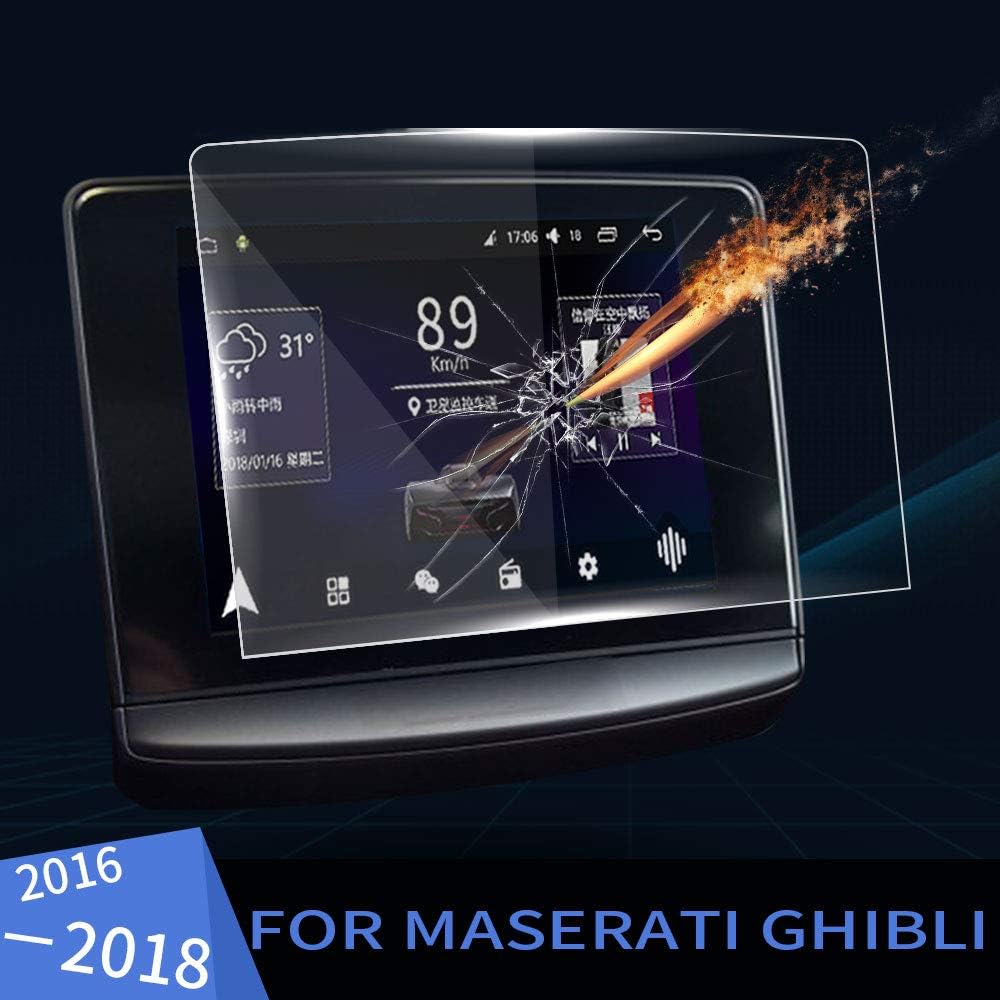 BOOBOOBM 8.4inch,for Maserati Quattroporte Ghibli 2017 2018 2019,Car GPS Navigation Tempered Glass Screen Protector Steel Portective Film