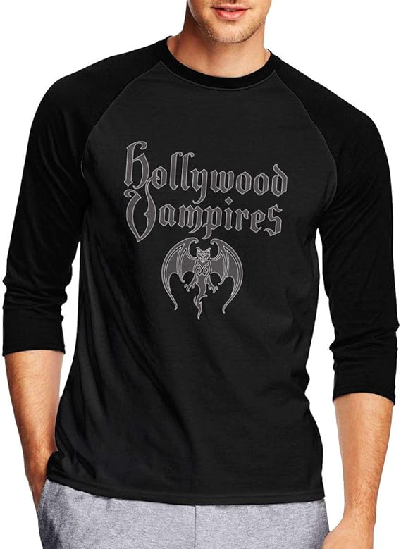 Amazon Co Jp アリス クーパー The Hollywood Vampires メンズ Tシャツ 七分袖 柔らかい トレーナー インナー ファッション かっこいい 服 ファッション小物