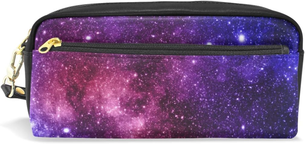 Pencil Case for Kids Girls for School Galaxy Pencil Case Cosmetic Makeup Bag with Compartments Cute Pencil Pouch Bag Holder School Stationery