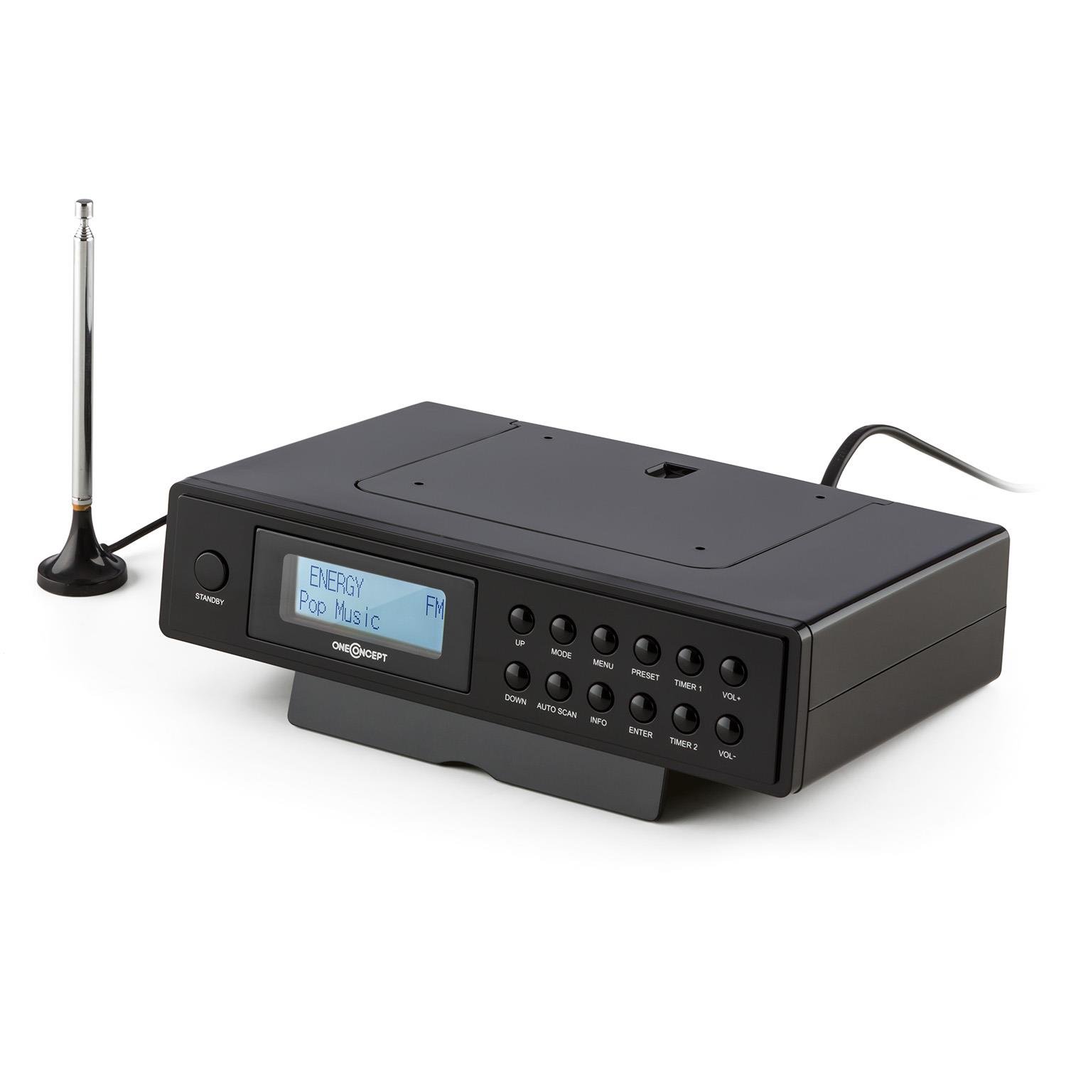 oneConcept Plug+Play Dab Radio de Enchufe • Bluetooth • Radio Digital