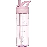 OLDLEY 20 kids Water Bottle with Straw,Tritan BPA-Free,Leak-Proof Design for Travel, Home, School, (Pink)