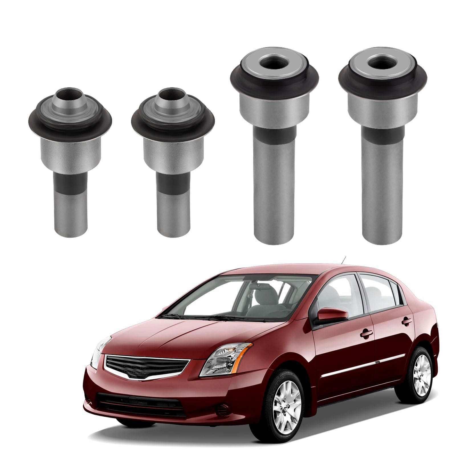 Photo 1 of ISINFLASH Engine Cradle Subframe Bushing Set of 4Pcs Compatible with Nissan SENTRA 2007-2012 2007 2008 2009 2010 2011 2012 Replace OE 523-227 523-228