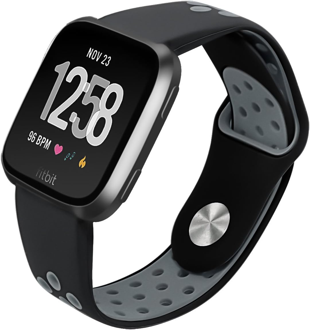 Sport Silicone Replacement Breathable Adjustable Strap Bands Fitb Versa Smart Fitness Watch Women Men Kid