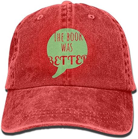 Oopphhggsa Unisex The Book was Better Adult Sunbonnet Red