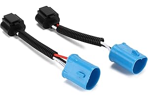 9007 Male to H13 Female Adapter Headlight Fog Light Replacement for FORD F250 F350 SUPER DUTY 1999‑2004