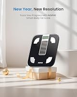 RENPHO Solar Powered Bluetooth Body Scale 400 lb, Fat %, App Sync view 6