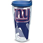 Tervis Made in USA Double Walled NFL New York Giants Insulated Tumbler Cup Keeps Drinks Cold & Hot, 24oz, Genuine