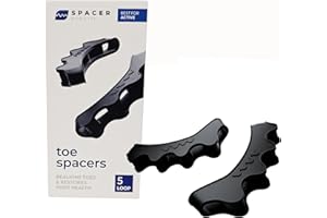 The Toe Spacer from Spacer Mobility, Recovery from the Ground Up, Correct Bunions, Plantar Fasciitis, & Correct Toes | Unisex Therapeutic Toe Spacer - Relieve Foot Pain and Tension | 5-Loop
