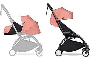 BABYZEN YOYO2 Stroller & 0+ Newborn Pack - Includes Black Frame, Ginger 6+ Color Pack & Ginger 0+ Newborn Pack - Suitable for Children Up to 48.5 Pounds
