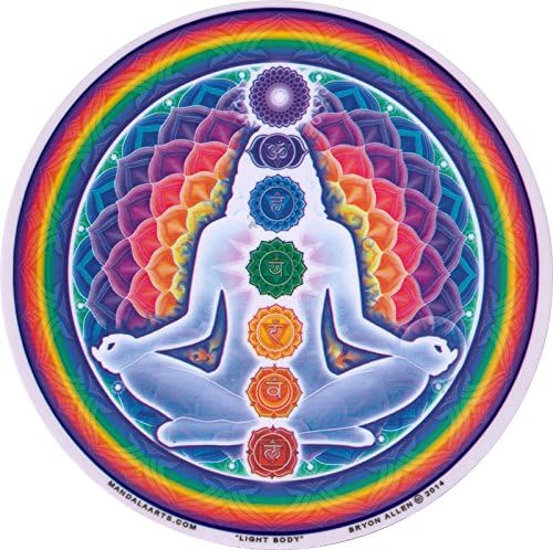 Light Body – Spiritual Window Sticker / Decal - Circular 4.5” Translucent
