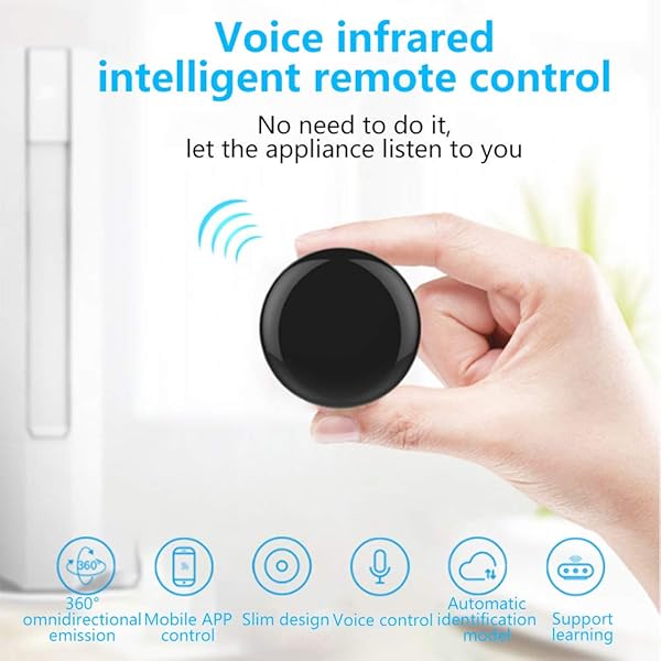 Funien Controles remotos Wi Fi Smart IR Controller App y Control de Voz Compatible con Alexa y Google Home All in One Control Remoto Universal por Infrarrojos para Dispositivos domsticos TV Aire