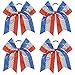 CN 20PCS Red Hair Bows for Girls, Bow Hair Clips Headband Hair Ties Hair Barrettes Ponytail Holders Curly Koker Bows Hair Accessories School Uniform Set for Little Girls Teens Toddler (B)