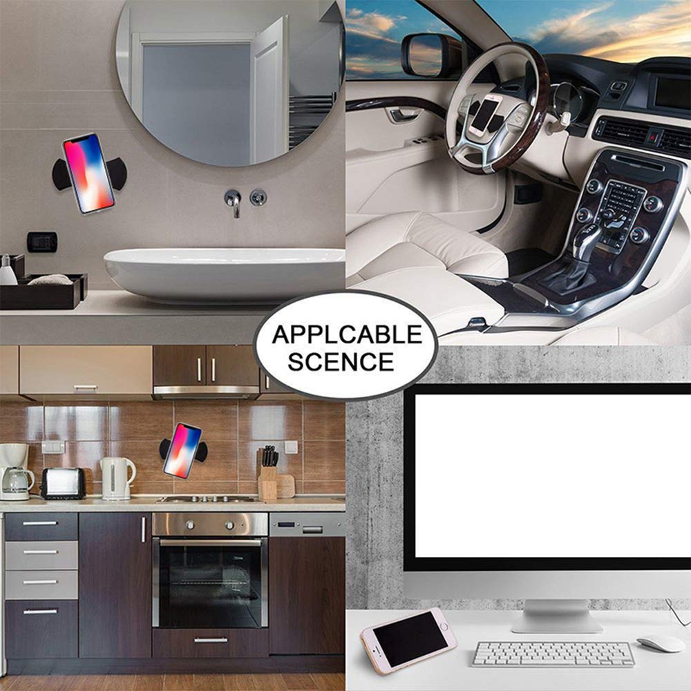 J.MOSUYA 4Pack Flourish Lama Multi Purpose Nano Gel Pads for Car Holder GPS Sticky Mat Cell