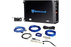 Rockville dB11 1400w Peak/350 watt RMS Mono 2-Ohm Amplifier Car Amp+Bass Remote