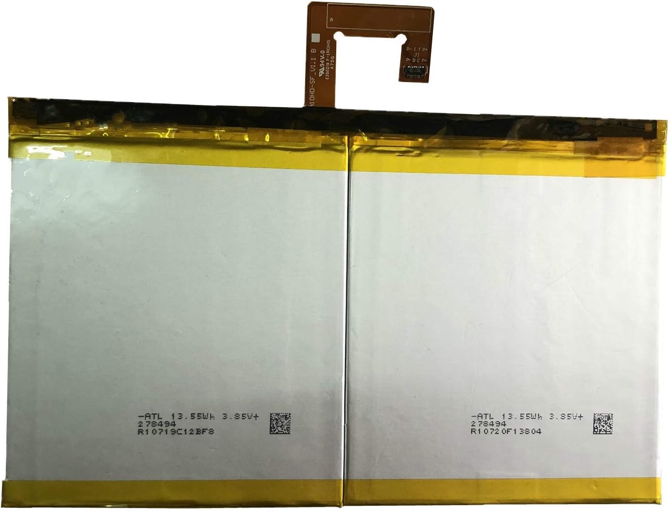 L16D2P31 Tablet Battery Replacement for Lenovo Tab 4 10 Plus TB-X704F TB-X704L TB-X704Y TB-X704V TB-X704A ZA2M ZA2R ZA2T ZA2X TAB4 10 TB-X304F TB-X304L TB-X304X ZA2K Series(3.85V 27Wh 7000mAh) - Image 3