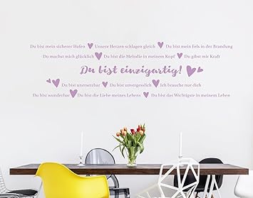 Tjapalo Flie Pkm300 Wandtattoo Liebessprüche Wandtattoo