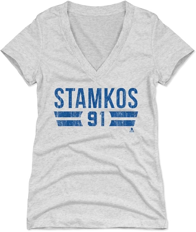 Amazon.com : 500 LEVEL Steven Stamkos Women's Shirt - Tampa Bay Hockey Shirt for Women - Steven 