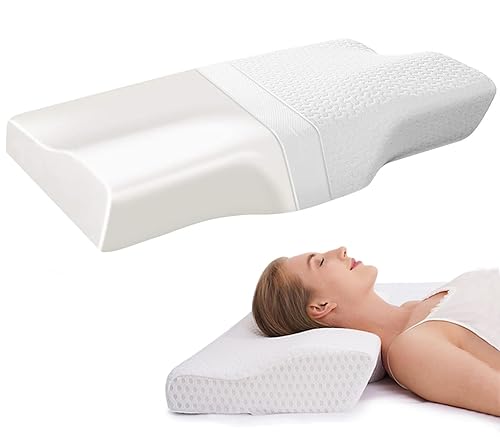 BDTFO Premium Memory Foam Pillow - Orthopedic Support For Neck Shoulder Pain, Ergonomic Posture Cervical Pillow for Sleeping, Neck Pillow for Side, Back and Stomach Sleepers