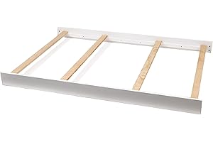 CC KITS Full-Size Conversion Kit Bed Rails for Westwood Design Cribs (Brushed White, Option 3)