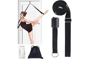 PRICE XES Adjustable Leg Stretcher Lengthen Ballet Stretch Band - Easy Install on Door Flexibility Stretching Leg Strap Great Cheer Dance Gymnastics Trainer Stretching Equipment Taekwondo Training