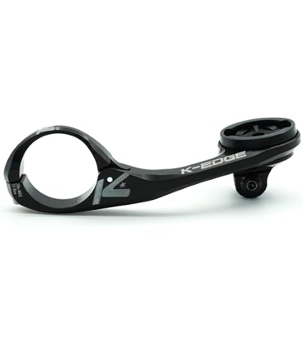 Support GPS K-Edge Garmin Gen8 Madone Combo – Noir Anodisé, CNC, Articulation 7°, Pour Caméra GoPro