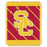 The Northwest Company Officially Licensed NCAA USC Trojans Fullback Jacquard Baby Throw Blanket, 36