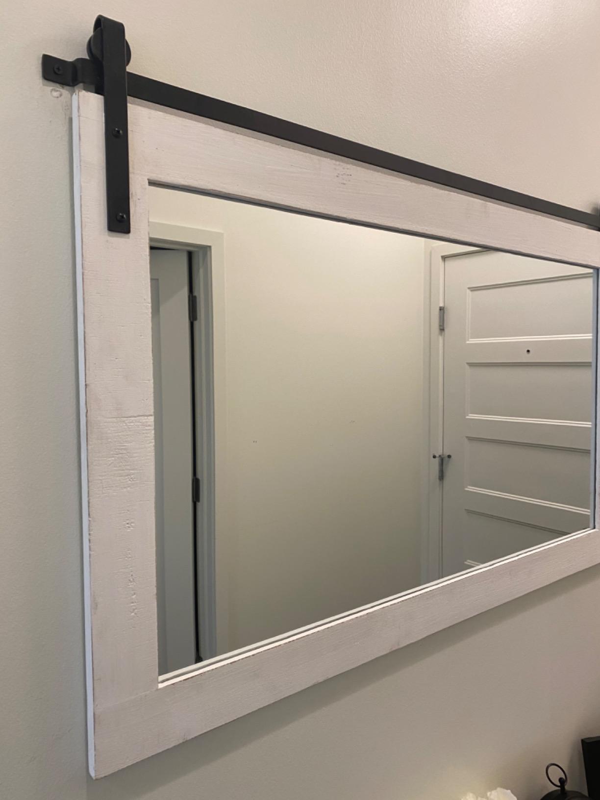 25/mo Finance Kate and Laurel Cates Rustic Wall Mirror, 22" x 30