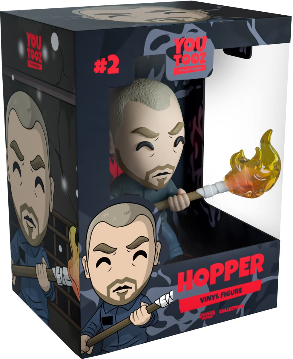 You Tooz Jim Hopper 4.4" inch Vinyl Figure, Stranger Things Jim Hopper Collectible Figure by Youtooz Stranger Things Collection, Black — image 1