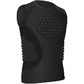 Youth Baseball Chest Protector, Padded Compression Shirt, Support Softball Football Rugby Lacrosse Heart Sternum Guard