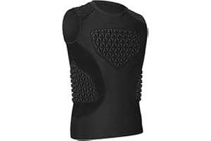 PORTECㅤ Youth Baseball Chest Protector, Padded Compression Shirt, Support Softball Football Rugby Lacrosse Heart Sternum Guard