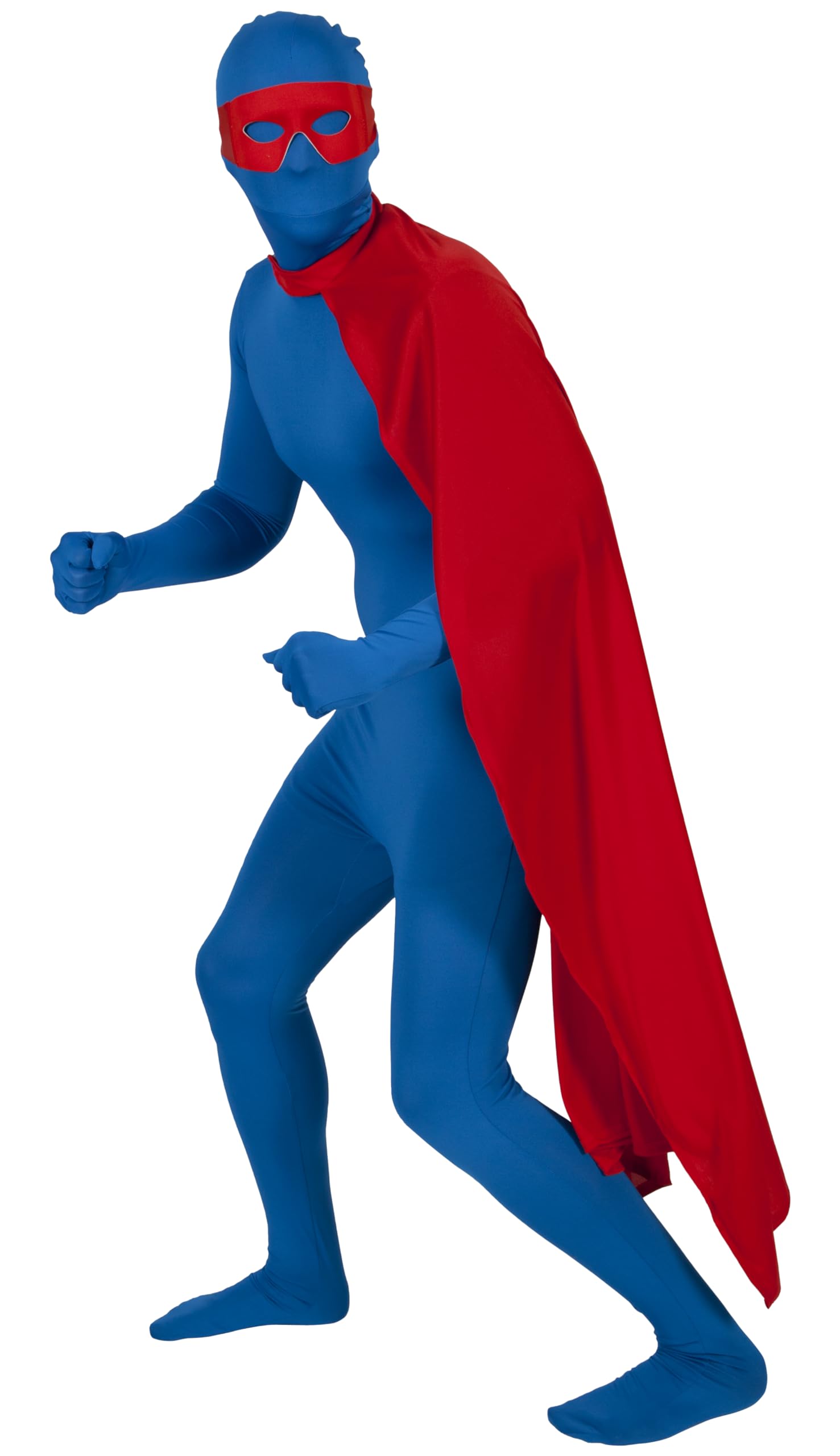 Wicked Costumes Mens Red Superhero Cape – Adult Fancy Dress Costume Accessory for Halloween, Cosplay & Comic Book Hero Outfits – One Size – Ages 14+
