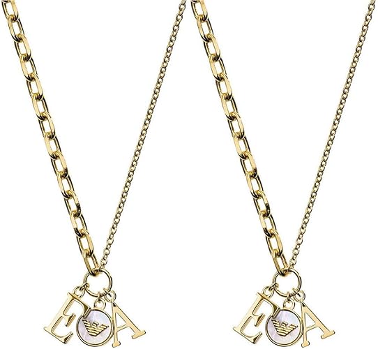Amazon エンポリオアルマーニ Emporio Armani ペアネックレス ペンダント ファッション ジュエリー アクセサリー メンズ レディース ゴールド シルバー Egeg 並行輸入品 ネックレス 通販