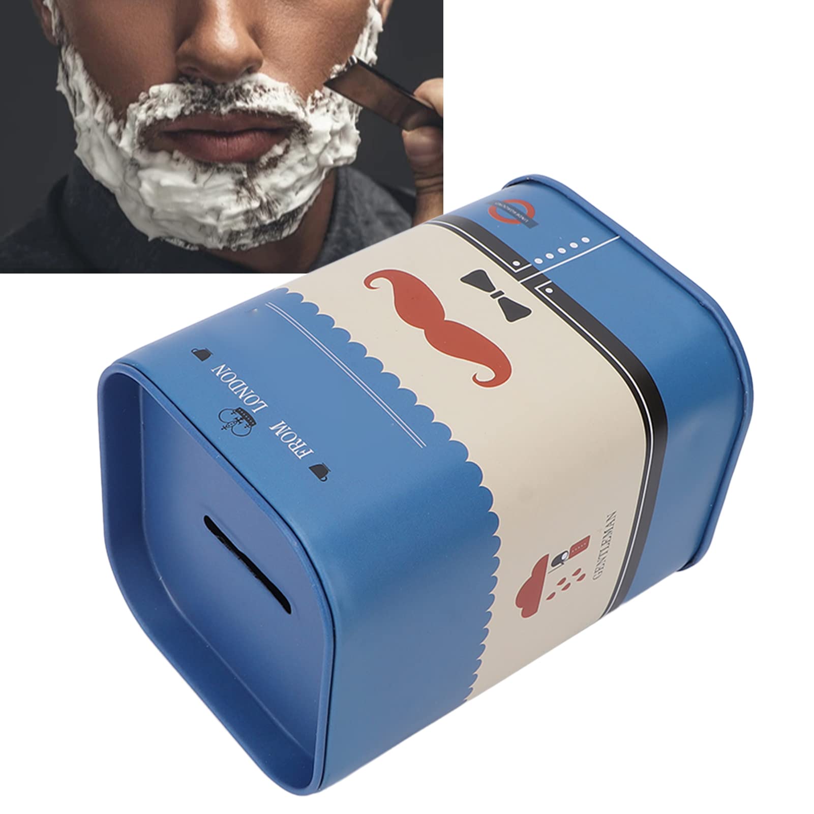 Blade Case, Razor Blade Bench for Razor Blade Storage Blade Disposal Detachable Design Large Capacity Disposal Collection Box Compact Structure Beautiful Convenient (Blue Beard)