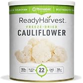Ready Harvest Freeze-Dried Cauliflower, #10 Can | 22 Servings &bull; 30-Year Shelf Life &bull; Freeze-Dried Vegetables for Cooking, Camping, Pantry Storage &amp; Emergency Food