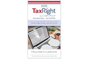 DUTYMARK TaxRight 2025 Software Download Card (Formerly Known as TFP) For 1099 & W2 Forms ~ Designed for Windows Computers and Small Business Use, Compatible with 2025 Tax Forms