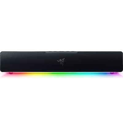 Razer Leviathan V2 X PC Soundbar with Full-Range Drivers - Compact Design - Chroma RGB - USB Type C Power and Audio Delivery - Bluetooth 5.0 - for PC, Laptop, Smartphones, Tablets & Nintendo Switch