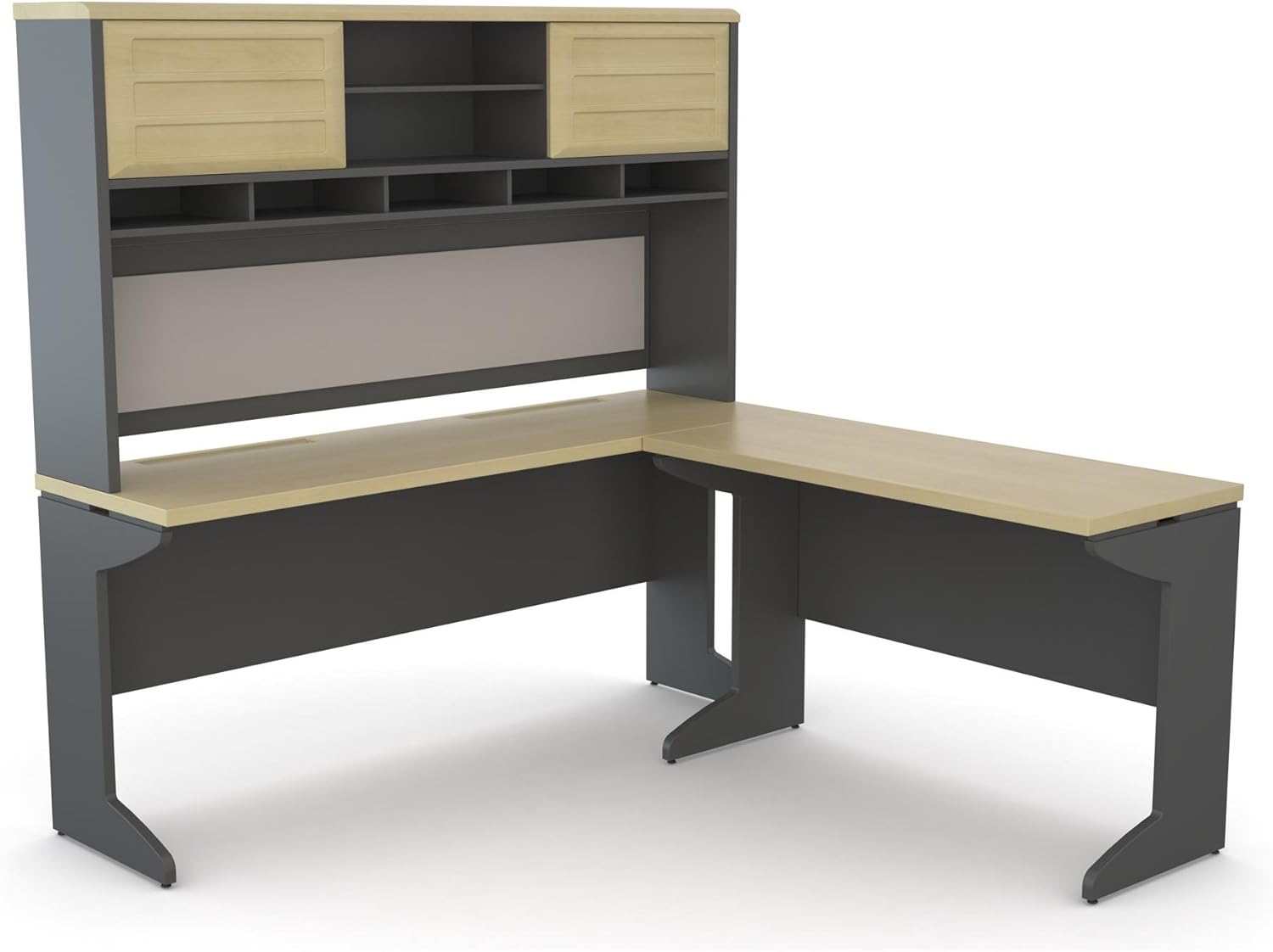 Ameriwood Home Natural Gray Bundle Desk L Shaped Pursuit Conference Room Tables Tables Big Discount Prices Www Klevering Com