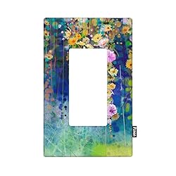 Pznen Spring Garden Floral Rocker Switch Plate
