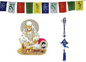 Odishabazaar Sai Baba idol for car dashboard pooja puja, Statues for decoration (color-160)