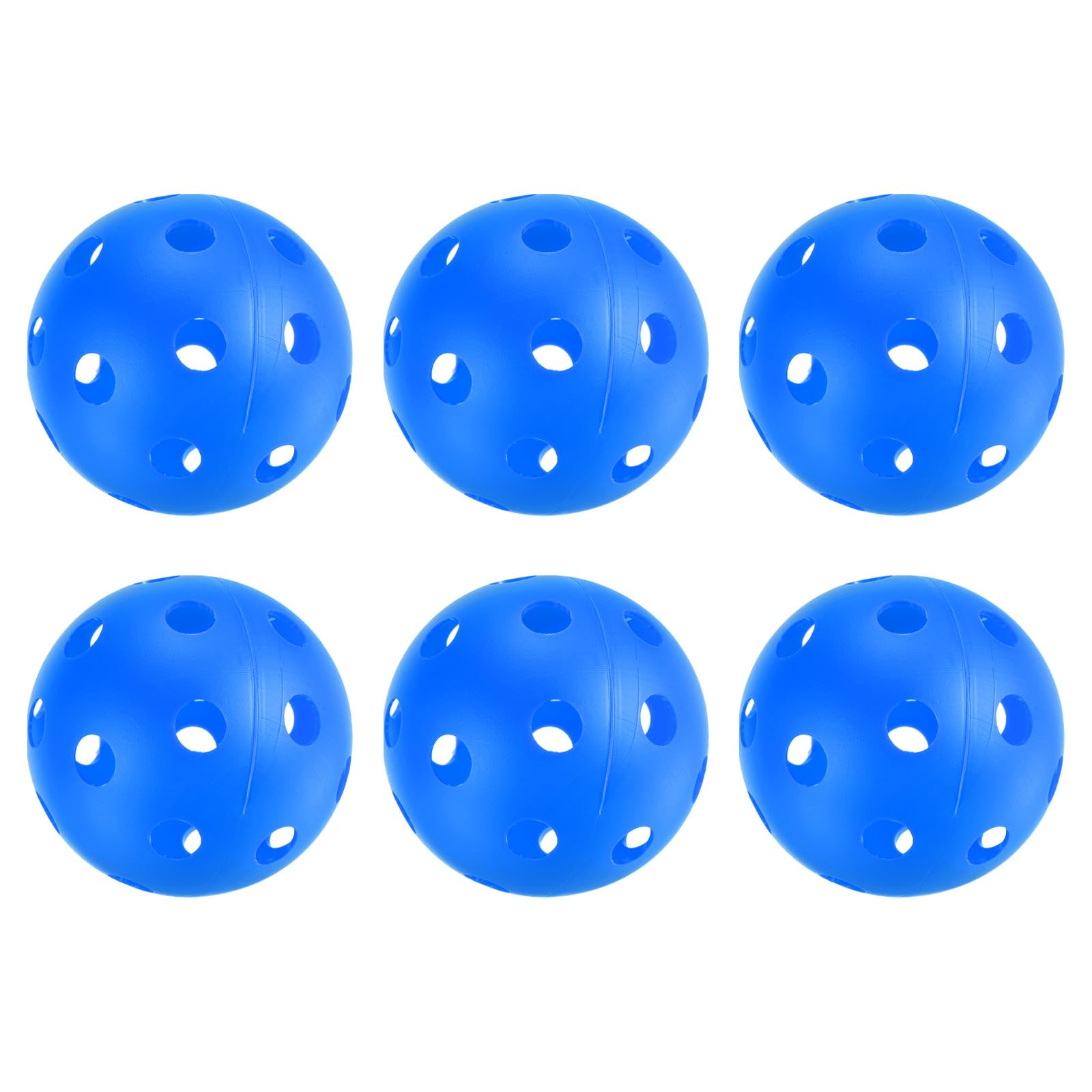 PATIKIL Outdoor Pickleball Balls 26 Holes Pickleball 6 Pack Pickleball Balls for Amateurs Indoor and Outdoor Sport, Blue