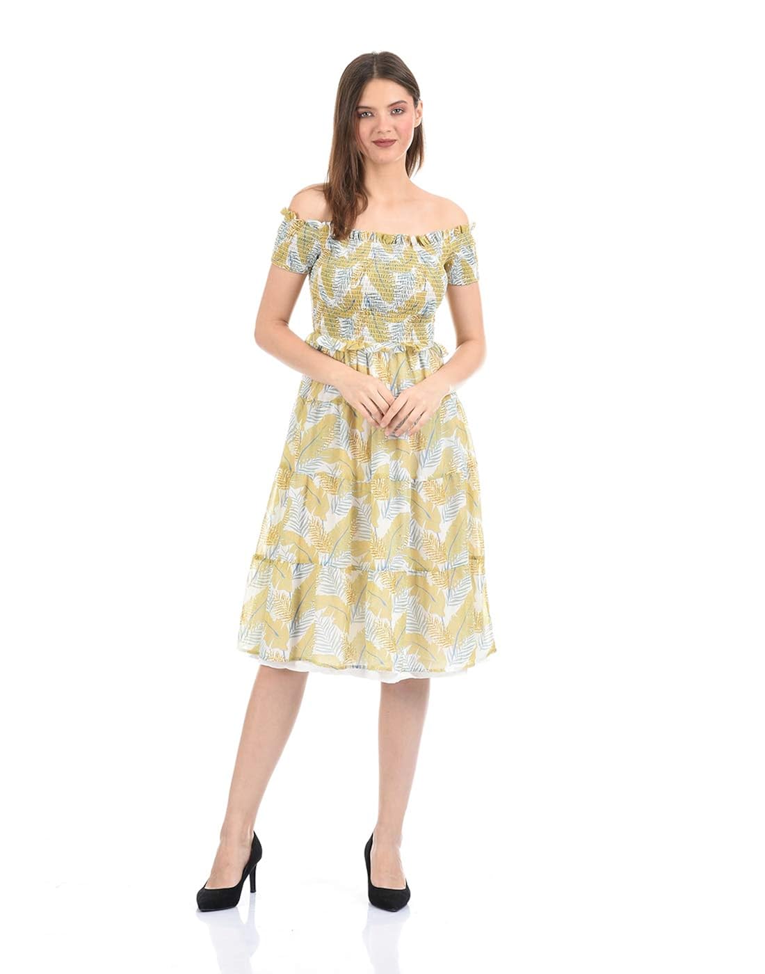 Madame Women Printed Casual Dress Amazon.in Clothing & Accessories