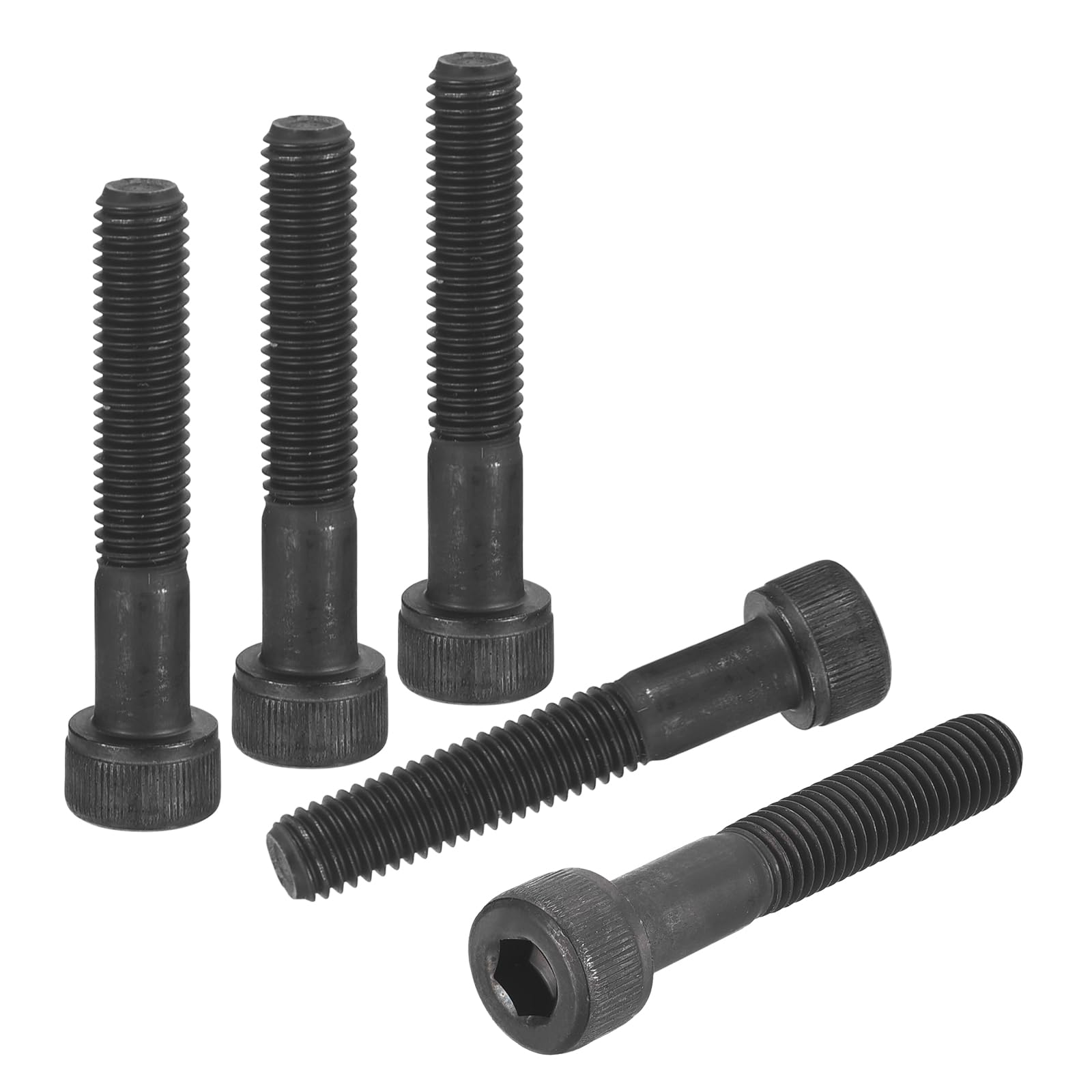 DTGN M8-1.25x40 Socket Head Cap Screws Bolts - 20Pack - Good for Road Bicycle, Mountain Bike, Auto, Motorcycle - Carbon Steel Hex Head Metric Screws, Black