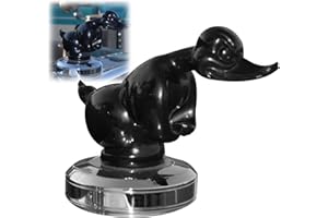 Angry Black Rubber Duck Hood Ornament - Death Proof Convoy Alloy 3D Funny Car Bonnet Decoration