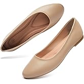 Hash Bubbie Women's Flats Shoes Ballet Flats Dress Shoes Comfortable PU Leather Slip on Shoes for Women