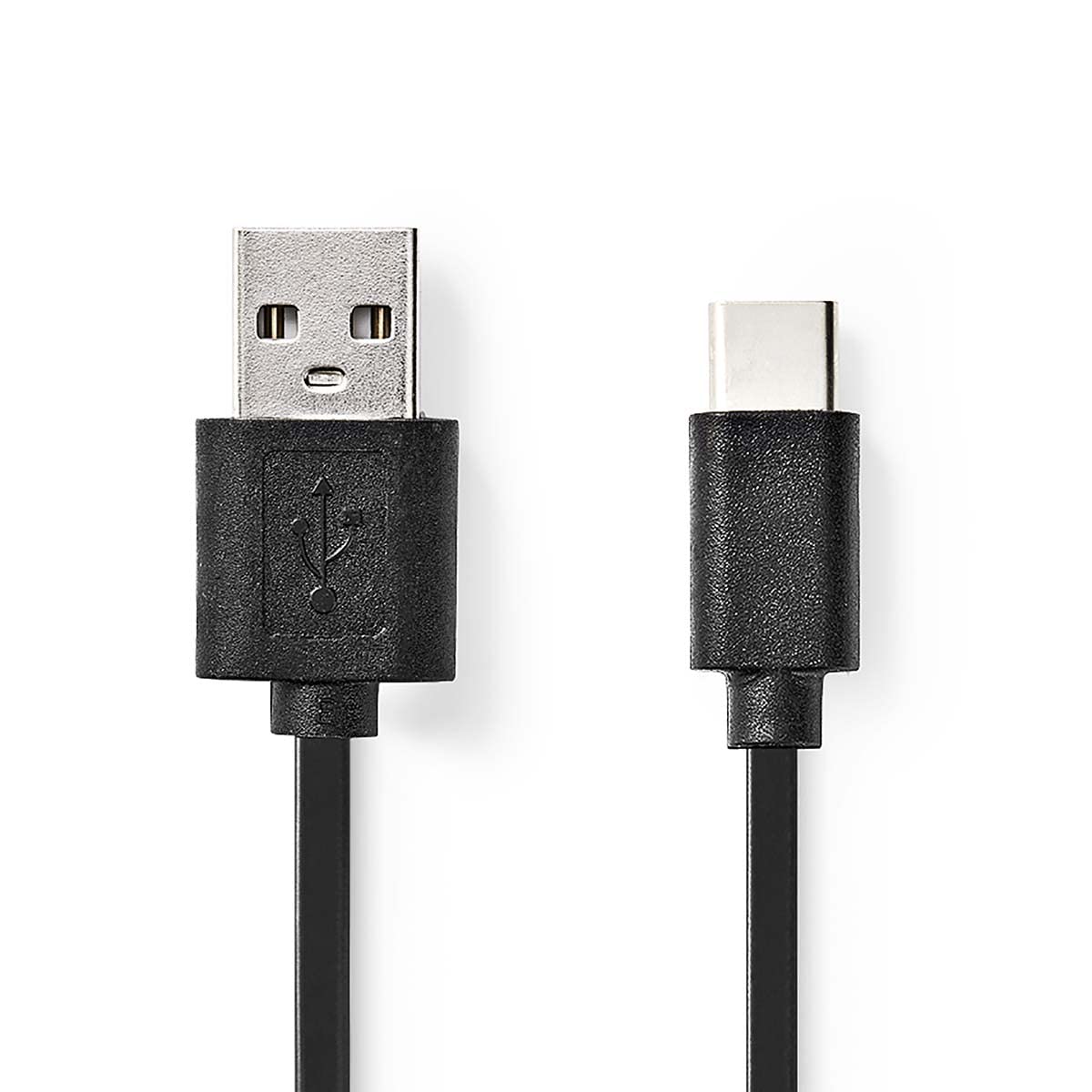 NEDIS USB Cable, USB-A Male to USB-C Male, 10cm, USB 2.0, 480Mbps Data Transfer, Sync and Charge, This USB Cable Is Suitable for Connecting and/or Charging a USB Device with USB-C Connector