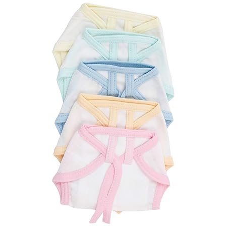 Tiny Care Muslin Nappy For New Born - Multicolor (Pack Of 5)